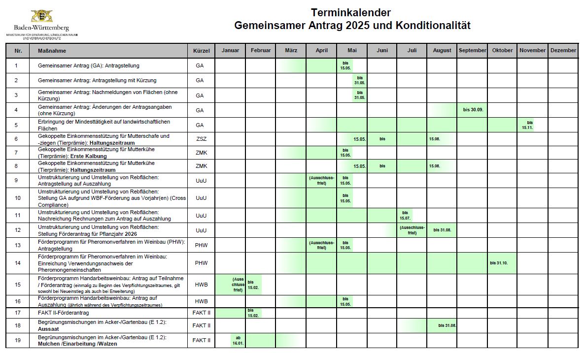 Terminkalender als PDF-Datei zum Download