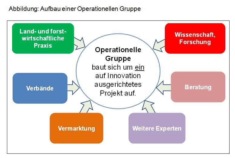 Die Abbildung zeigt auf, wie Operationelle Gruppen sich zusammensetzen und aufgebaut sind.